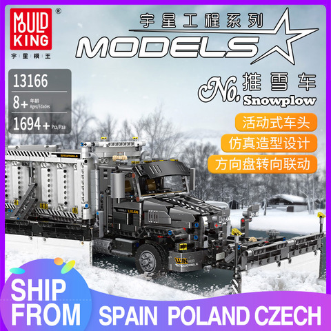 MOULD KING Technic series The Snowplow Truck Model sets Building Blocks Assemble Bricks Kids Boy's DIY Toys Christmas Gifts ► Photo 1/6