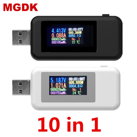 USB tester DC Digital Voltmeter Amperimetro Voltage Current Volt Meter Ammeter Detector Power Bank Charger Indicator Monitor ► Photo 1/6