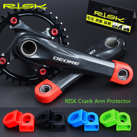 RISK Bike Crank Protector Cover Silica Gel Race Face Crank Boot Silicone protective sleeve Protectors Crankset Protective Case ► Photo 1/5