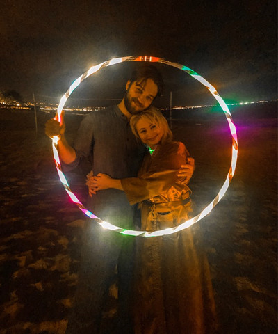 sport fitness hoop equipment Sport Hoop loose weight materiel yoga Circle 90CM 7Color aro LED Flashing Sport body building Ring ► Photo 1/6