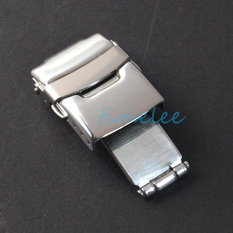 16mm 18mm 20/22/24mm  Stainless Steel Watchbands Deployment Buckle Clasp silvery Watch Buckle Watch Band Buckle Fold Strap Clasp ► Photo 1/3