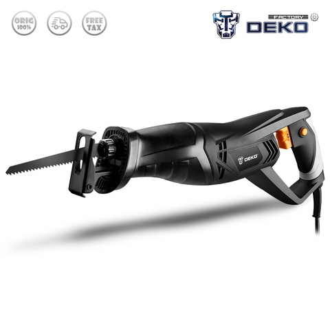 DEKO DKRS01 Electric Saw Reciprocating Saw Adjustable Speed for Wood Metal Cutting DIY Power Saws with Saw Blades ► Photo 1/5