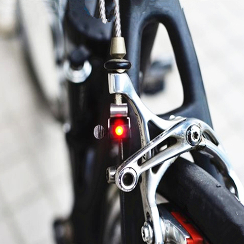 MTB Mini V Brake Bike Light Tail Rear Bicycle Light Cycling LED Light High Brightness Waterproof Lamp Cycling Accessories ► Photo 1/6
