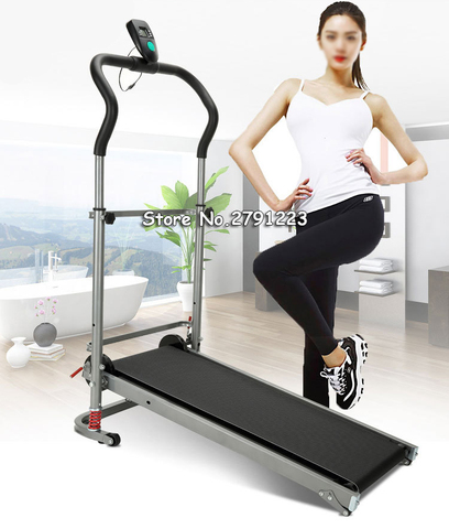 Portable Shock Absorption Walking Folding Treadmill Fitness for Home Exercise ► Photo 1/6