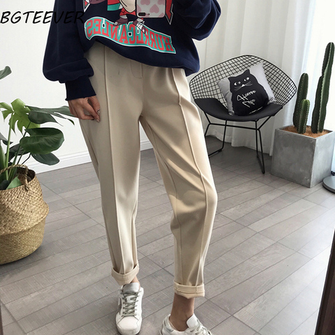 BGTEEVER Winter Thicken Women Pencil Pants Plus Size Wool Pants Female  Autumn High Waist Loose Trousers Capris Good Fabric - Price history &  Review, AliExpress Seller - Stylish Shero Store