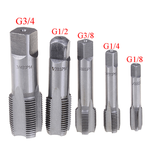 G1/8 1/4 3/8 1/2 3/4 HSS Taper Pipe Tap BSP Metal Screw Thread Cutting Tools ► Photo 1/6