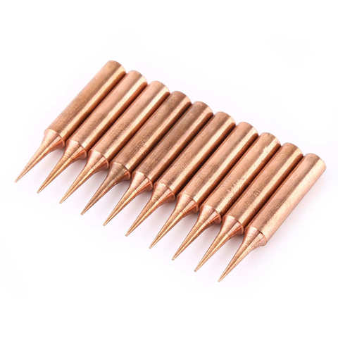 10Pcs 900M-T-I Pure Copper Solder Iron Tip Low Temperature Soldering Iron Station Tool For 936/937 Soldering Station ► Photo 1/6