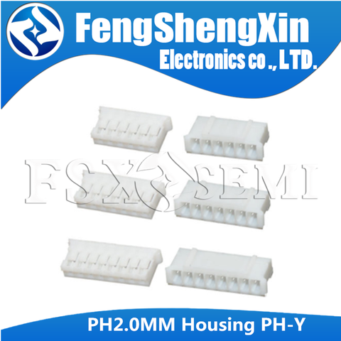 50pcs/lot  PH2.0mm Plastic Shell / Housing  PH-Y 2P/3P/4P/5P/6P/7P/8P/9P/10P/11P/12P/13P/14P/15P/16P White connector 2mm Pitch ► Photo 1/1