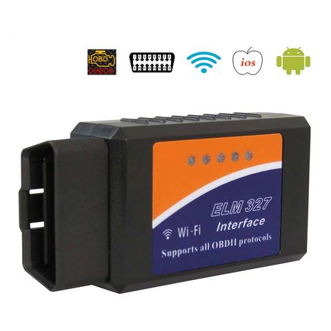 Real PIC18F25K80 Chip ELM327 V1.5 WIFI OBD2 iOS Car Diagnostic Scanner for iPhone Elm 327 V 1.5 ELM-327 OBD 2 ii Diagnostic Tool ► Photo 1/6