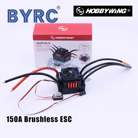 Brand New waterproof 150A Hobbywing Quicrun WP-8BL 150 Brushless Sensorless ESC Speed Controller For 1/8RC Cars+LED Program Box ► Photo 1/1