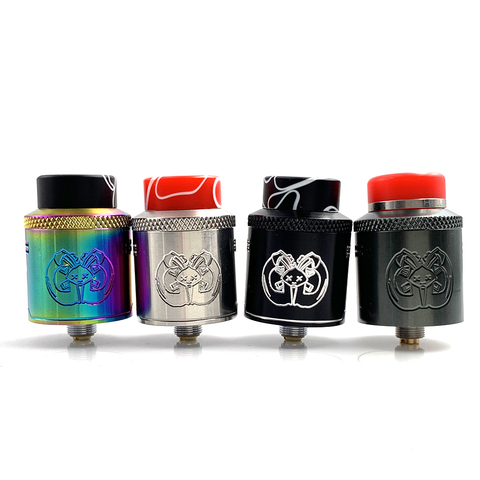 Vmiss Drop Dead RDA Adjustable Airflow 24mm with 810 Resin drip tip BF Squonk 510 Pin Vape Single Dual Coil Tank Atomizer ► Photo 1/1