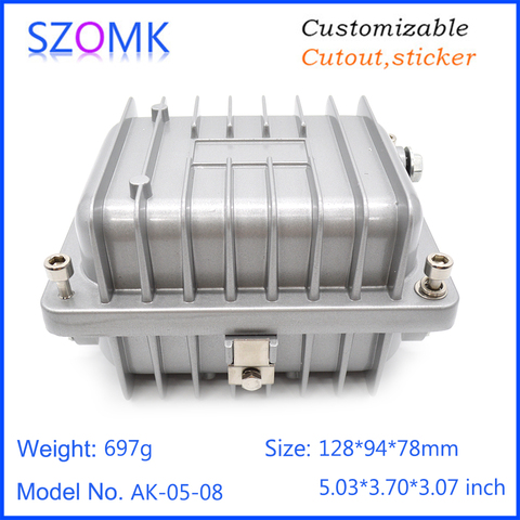 128*94*78mm custom aluminium electronics enclosure amplifier die cast aluminum case IP67 signal project housing box ► Photo 1/6