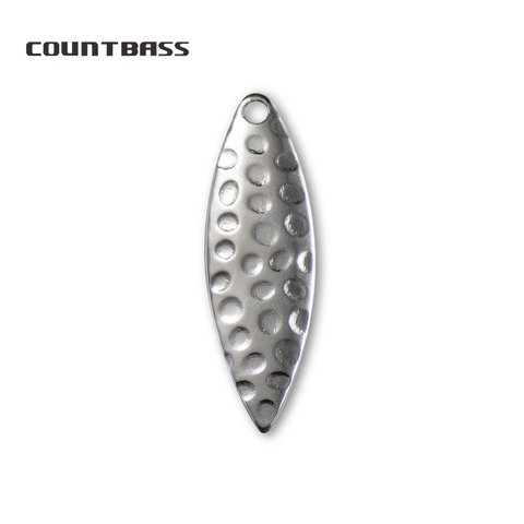 50PCS Size 3 - 31.5*10mm Nickel Steel Willow Leaf Spinner Blades Hammered Pattern Fishing Lure Accessories Parts Component ► Photo 1/4