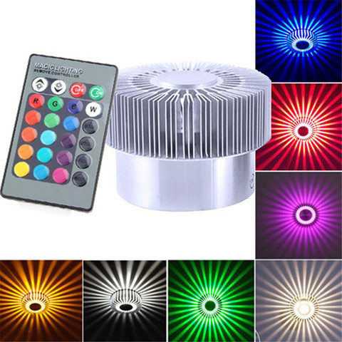 Aluminum Ceiling Light Colorful Surface Mounted Lamp Remote Control RGB Smart LED 3W Dimmable Light For Living Room Corridors ► Photo 1/5