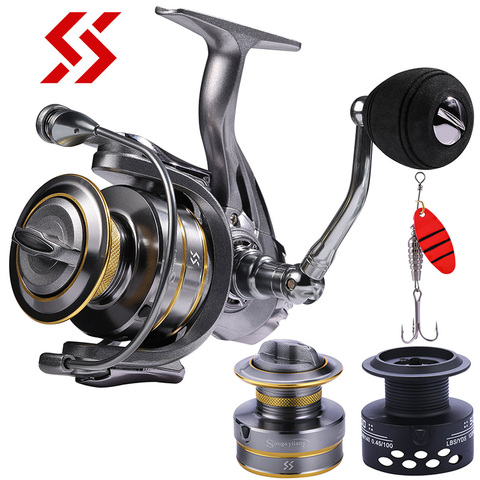 Sougayilang High Quality 13+1BB Spinning Reel with Free Spool Fishing Reel 5.5:1 Gear Ratio Spinning Reel Carp Fishing Reel ► Photo 1/6