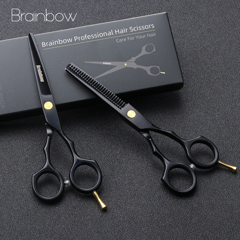 Brainbow 5.5' Professional Hair Scissors Cutting Thinning Hairdressing Barber Scissors Pro Salon Japan Hair Styling Tools ► Photo 1/6