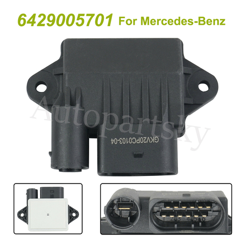 Original Glow Plug Control Unit Relay Module 6429005701 6429005701 6429007701 A6429007701 For Mercedes-Benz W251 R350 ML350 E350 ► Photo 1/6