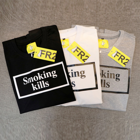 22 Fr2 Smoking Kills Highest Quality T Shirt Street Men And Women Simple T Shirt Price History Review Aliexpress Seller Sijihui Store Alitools Io
