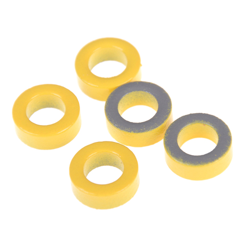 5pcs/lot Carbonyl Iron Core T50-6 Iron Powder Toroidal Core RF Toroid HF HAM QRP Inside Diameter 0.7cm Outer Diameter 1.2cm ► Photo 1/6