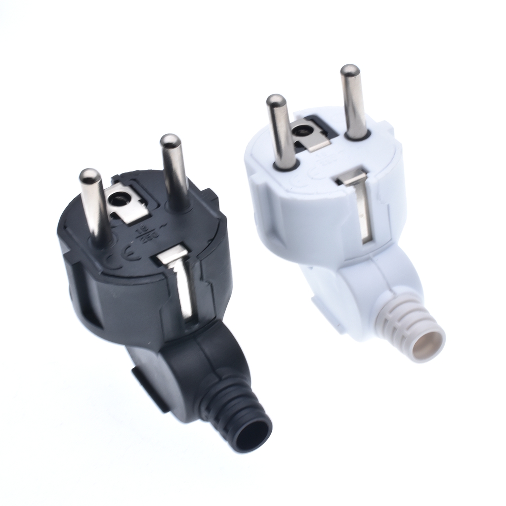 AC 2.5A 250V 2 Pin Male Plug Connector Rewirable EU Euro Plug Detachable Adapter 