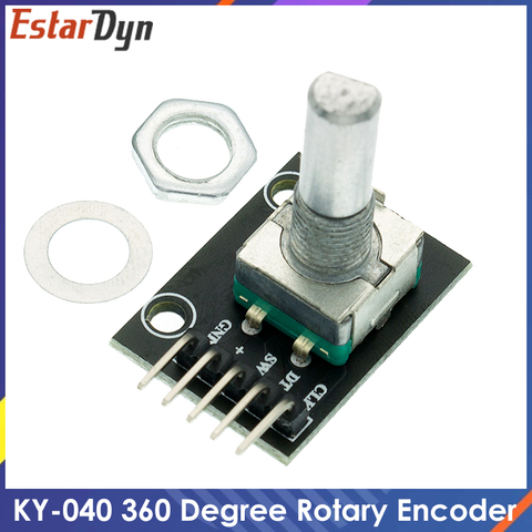 KY-040 360 Degree Rotary Encoder Module FOR Module Potentiometer Digital Pulse Output MCU ► Photo 1/6