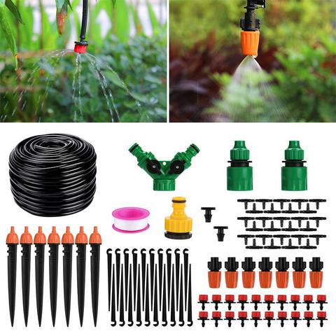 5M-60M DIY Drip Irrigation System Automatic Watering Garden Irrigation Watering Kit Potted Plant Watering Adjustable Drippers ► Photo 1/6