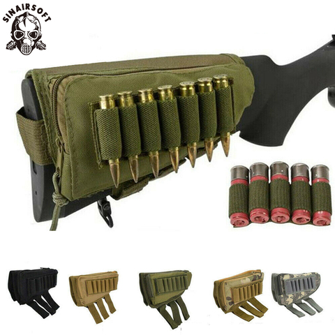 Tactical Muti-functional Hunting Zipper Rifle Buttstock Pack Bag Cheek Pad Rest Shell Mag Ammo Pouch Pocket Magazine Bandolier ► Photo 1/6