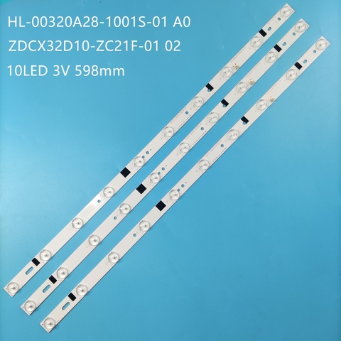 LED Strip Backlight Lamps HL-00320A28-1001S-01 A0 180.DT0-32D700-0H H32B3100E CX315DLEDM ZDCX32D10-ZC21F-01 02 303CX320035 ► Photo 1/6