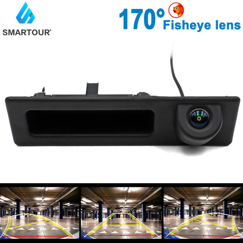 Trunk Handle 1080P Fisheye Car Rear View Camera For BMW 2 3 5 7 Series X1 X3 X4 X5 F30 F32 F36 F10 F11 F25 F48 Parking Reverse ► Photo 1/6