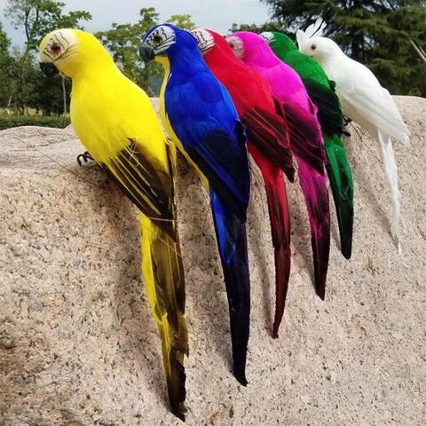 25cm Lifelike Parrot Simulation Toys Soft Cute Wild Animals 6 Doll Birthday Color Gifts Bird Children Kids H7V2 ► Photo 1/6