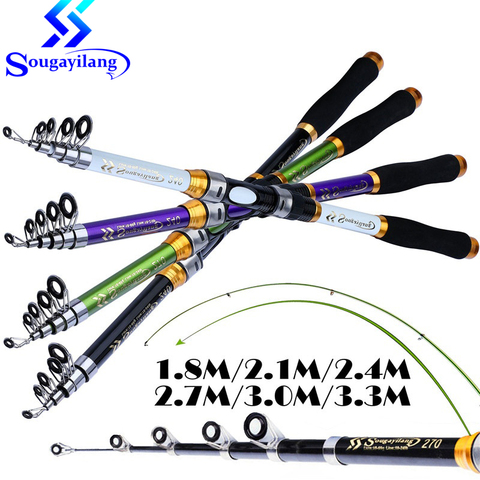 Sougayilang 1.8-3.3M New Telescopic Fishing Rods Ultralight Carp Fishing Rods Feeder Rod Spinning Fishing Pole Fishing Tackle ► Photo 1/6