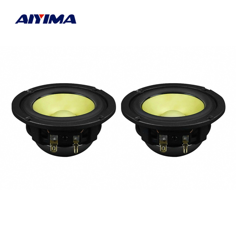 AIYIMA 2Pcs 3 Inch Midrange Audio Speaker Horn 4 8 Ohm Hifi Loudspeaker Home Theater Neodymium Magnetic DIY Car Speaker Driver ► Photo 1/5