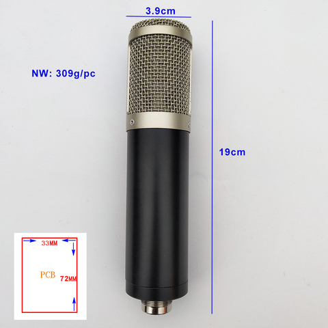 High quality black microphone body shell for all kinds of brand condenser microphone studio recording ► Photo 1/6