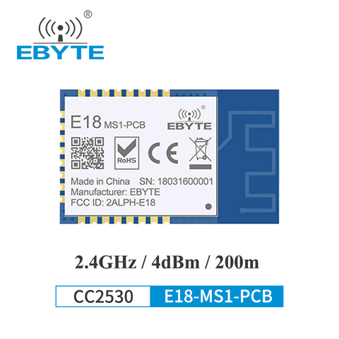 EBYTE Zigbee And IEEE 802.15.4 Protocol 2.4GHz Wireless Transmitter Receiver CC2530 Zigbee Wireless Module For Smart Home ► Photo 1/6