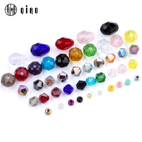 Mixed shape Glass Beads crystal charms Loose spacer bicone beads Seedbeads For Jewelry Making Bracelet Necklace DIY Wholesale ► Photo 1/6