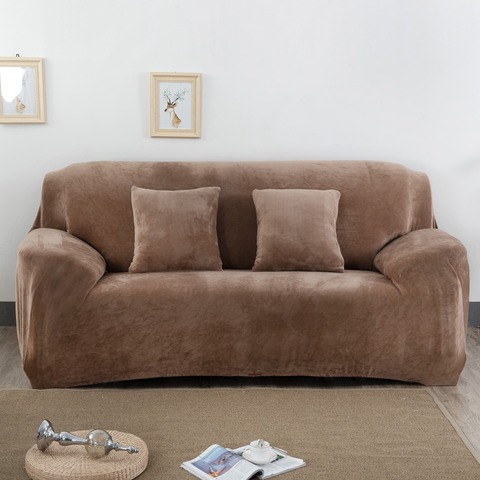 Thicken Plush Elastic Sofa Covers for Living Room Universal All-inclusive Sectional Couch Cover Sofa Cover 1/2/3/4 seater ► Photo 1/6