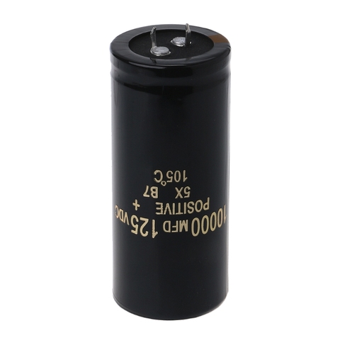 125V 10000uF Aluminum Electrolytic Capacitor Can Replace 120V 100V Audio 35x80mm ► Photo 1/6