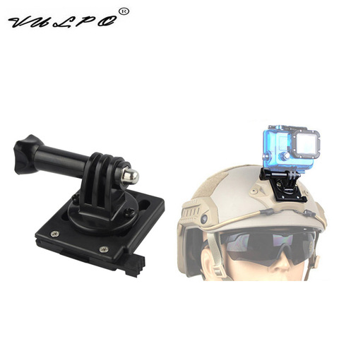 VULPO FAST/MICH/NVG/M88 Tactical Helmet Base Adapter Fixed Mount For Gopro HD Hero 1- 5 Action Camera 90 Degree Adjustable ► Photo 1/6