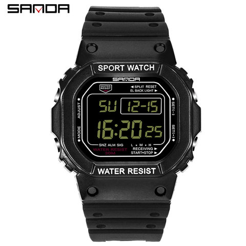 SANDA Fashion G Style Sports Watch Men Women Waterproof Military Watches Shock Men's Retro Analog LED Digital Clock Relogio ► Photo 1/6
