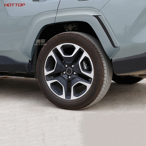 ABS Unpainted Wheel Eyebrow Protector/mudguards Sticker Universal For Toyota RAV4 2022 5th ► Photo 1/6