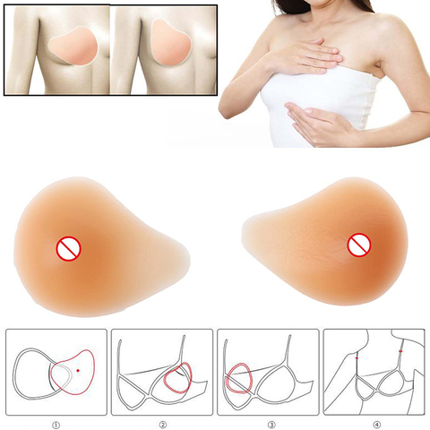 Silicone False Breast  Fake False Breast Prosthesis Super Soft Silicone Gel Pad  Supports Artificial Spiral For Women ► Photo 1/6