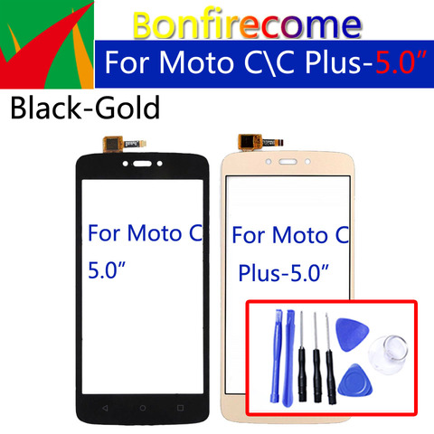 For Motorola-Moto C XT1750 XT1754 XT1756 TouchScreen Panel Sensor For-Moto C Plus  XT1721 XT1723 Digitizer Glass Replacement ► Photo 1/3