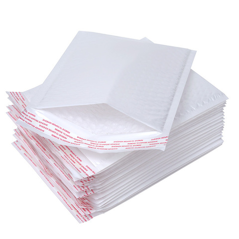 100 Pieces Of Different Specifications White Bag Foam Envelope Foam Foil Office Packaging Envelope Moistureproof Vibration Bag ► Photo 1/6
