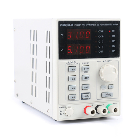 KORAD KA3005P Precision Laboratory Adjustable Digital Programmable DC Power Supply 30V 5A USB RS232 Interface EU Plug ► Photo 1/5