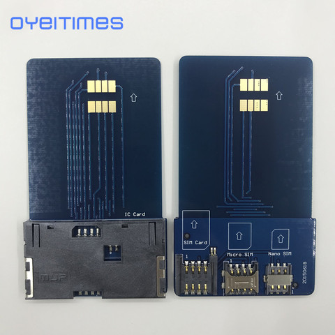OYEITIMES SIM Card Pinboard Adapter Converter SIM Card Smart IC Card Extension for Mini Micro Nano 2FF/3FF/4FF SIM Card ► Photo 1/6