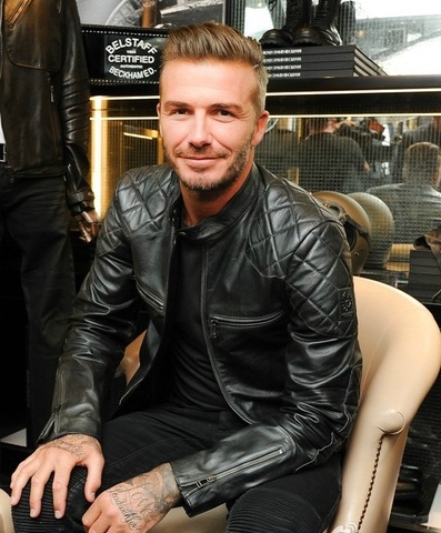 Free shipping.Sales classic motor biker leather jacket,fashion men's genuine leather coat,winter warm slim sheepskin Beckham ► Photo 1/6