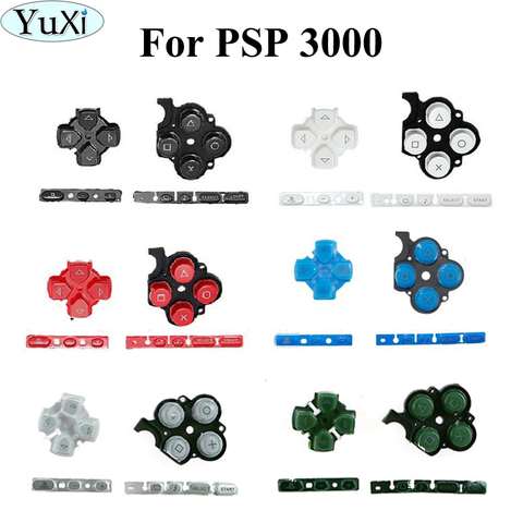 YuXi Replacement Left Right Buttons Kit Buttons Set Key PAD for Sony for PSP3000 for PSP 3000 Game Console ► Photo 1/6