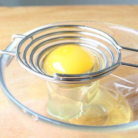 Spiral Stainless Steel Egg White Separator Egg Yolk Remover Divider with Long Handle Kitchen Tool ► Photo 1/6
