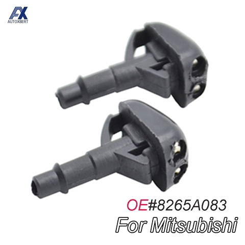 Pair Front Windshield Water Washer Jet Nozzle For Mitsubishi Pajero V31 V33 V73 2006 2005 2004 2003 2002 2001 2000 ► Photo 1/4