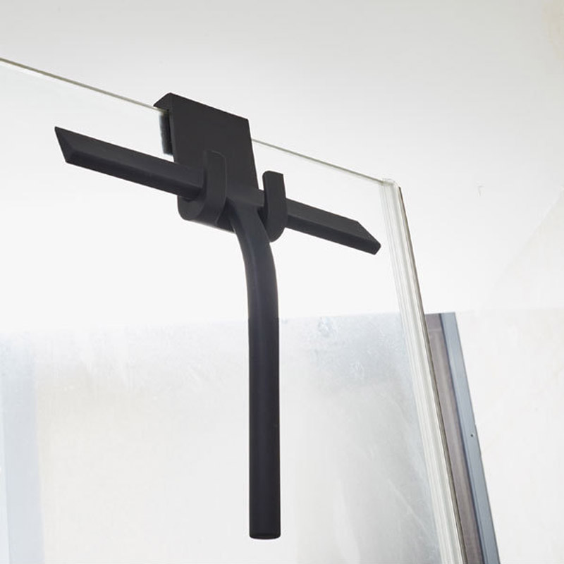 Silicone Car Window Water Wiper Scraper Blade Glass Squeegee Black+White